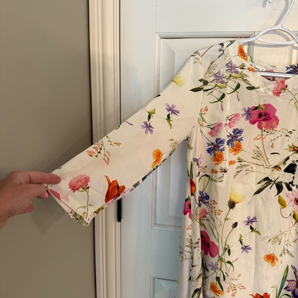 Sonnet James Brielle Floral Print modest Dress 45621 - Picture 6 of 13